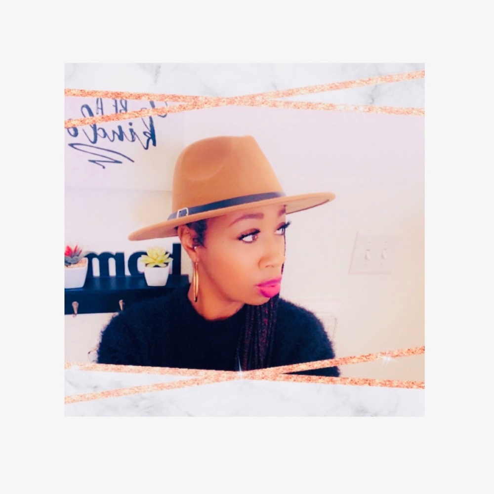 Tan Medium Brim Fedora Felt Hat